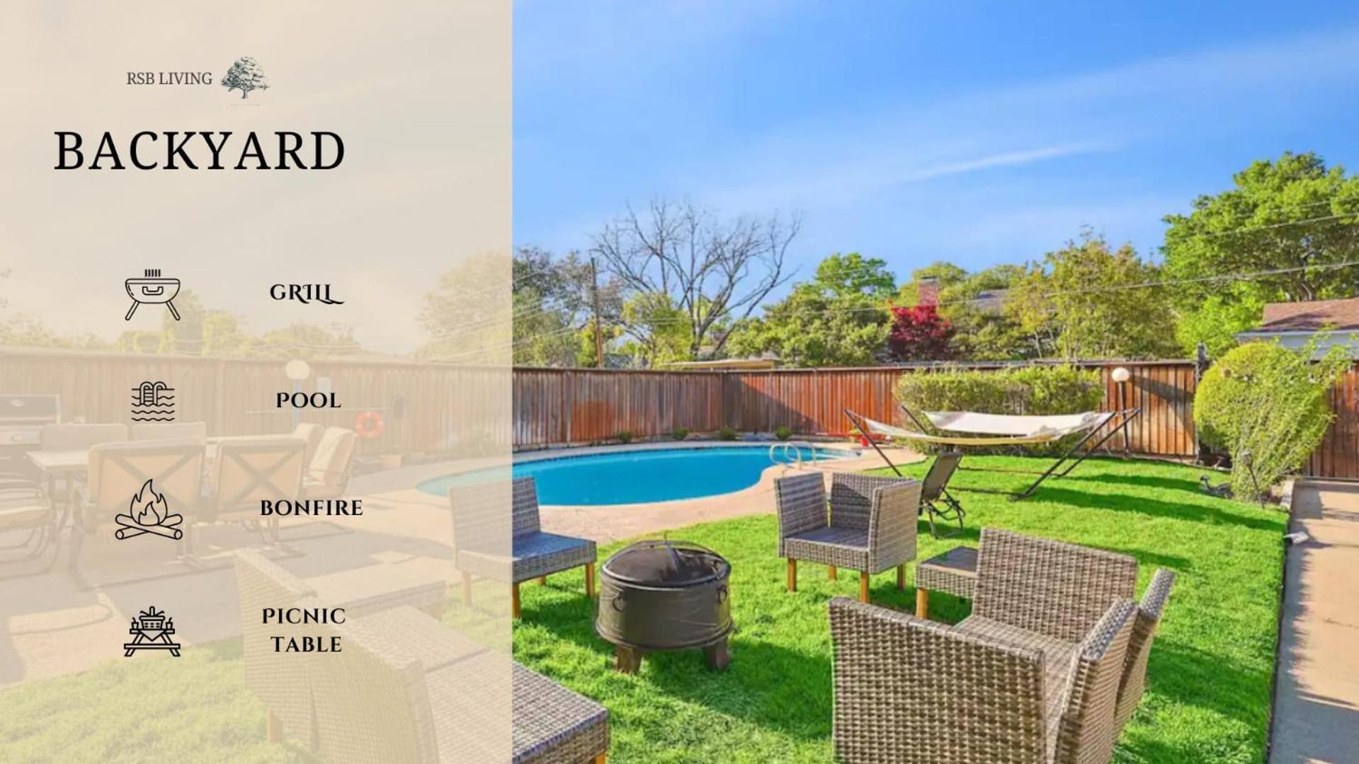 Spectacular 6br 2,5ba With Pool Сasa de vacaciones Dallas